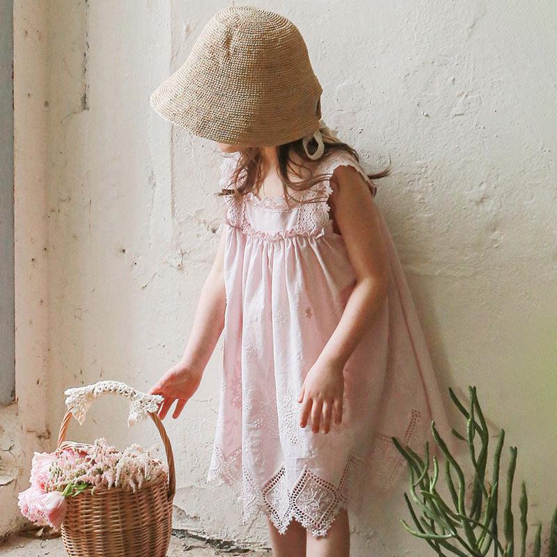 パンチングレース コットンワンピース（punching lace cotton dress