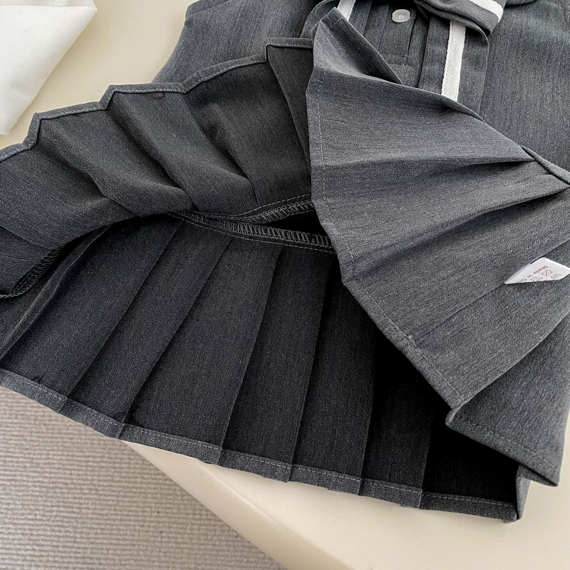 セーラーカラー・ノースリーブプリーツワンピース（sailor collar 