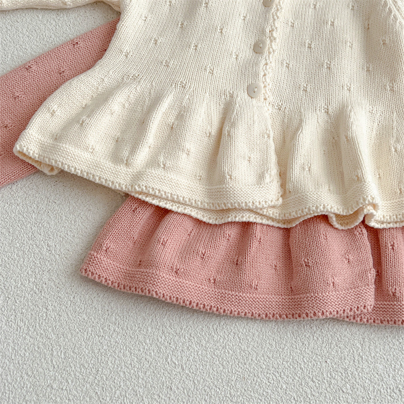 little frill knit cardigan