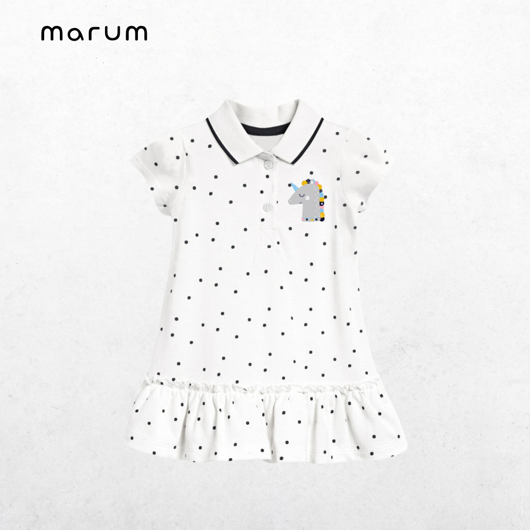 dot polo dress