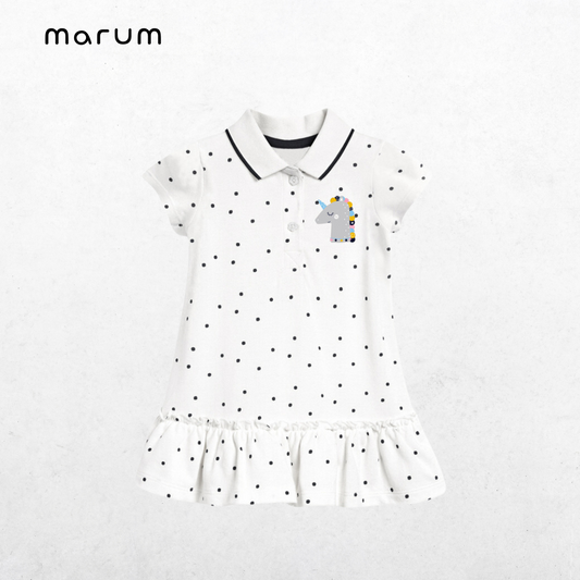 dot polo dress