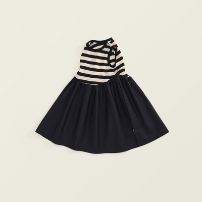 【人気商品】ボーダーニット ドッキングワンピース（border knit docking dress）10412505
