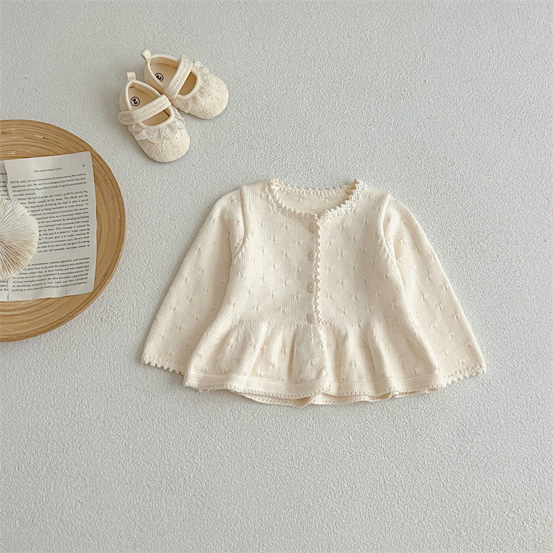 little frill knit cardigan