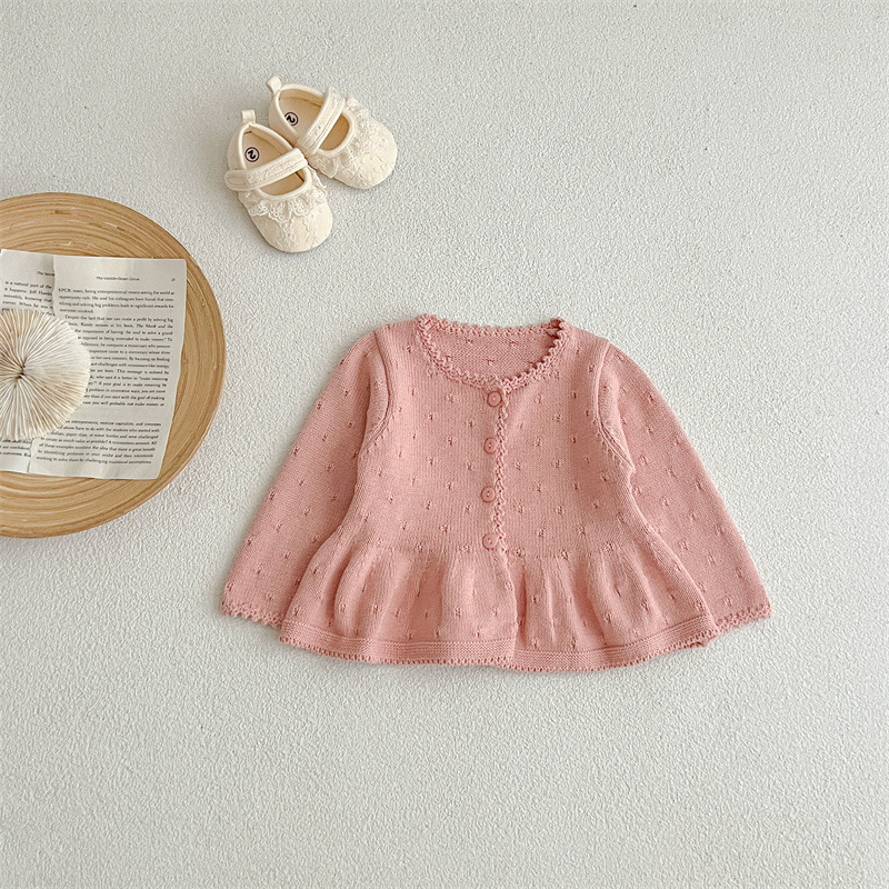 little frill knit cardigan