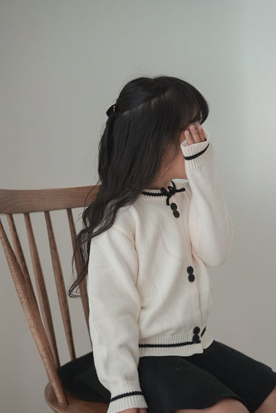 bow tie knit cardigan