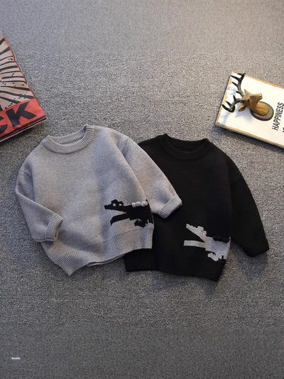 ワニモチーフニットセーター（crocodile motif knit sweater）12292511