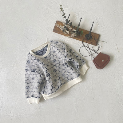 花柄ボア素材プルオーバー（floral boa pullover）70012601