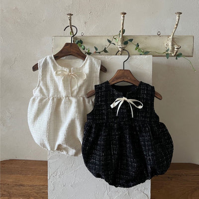 【姉妹】ツイードチェック・リボンロンパース（ribbon pinafore rompers）10452505