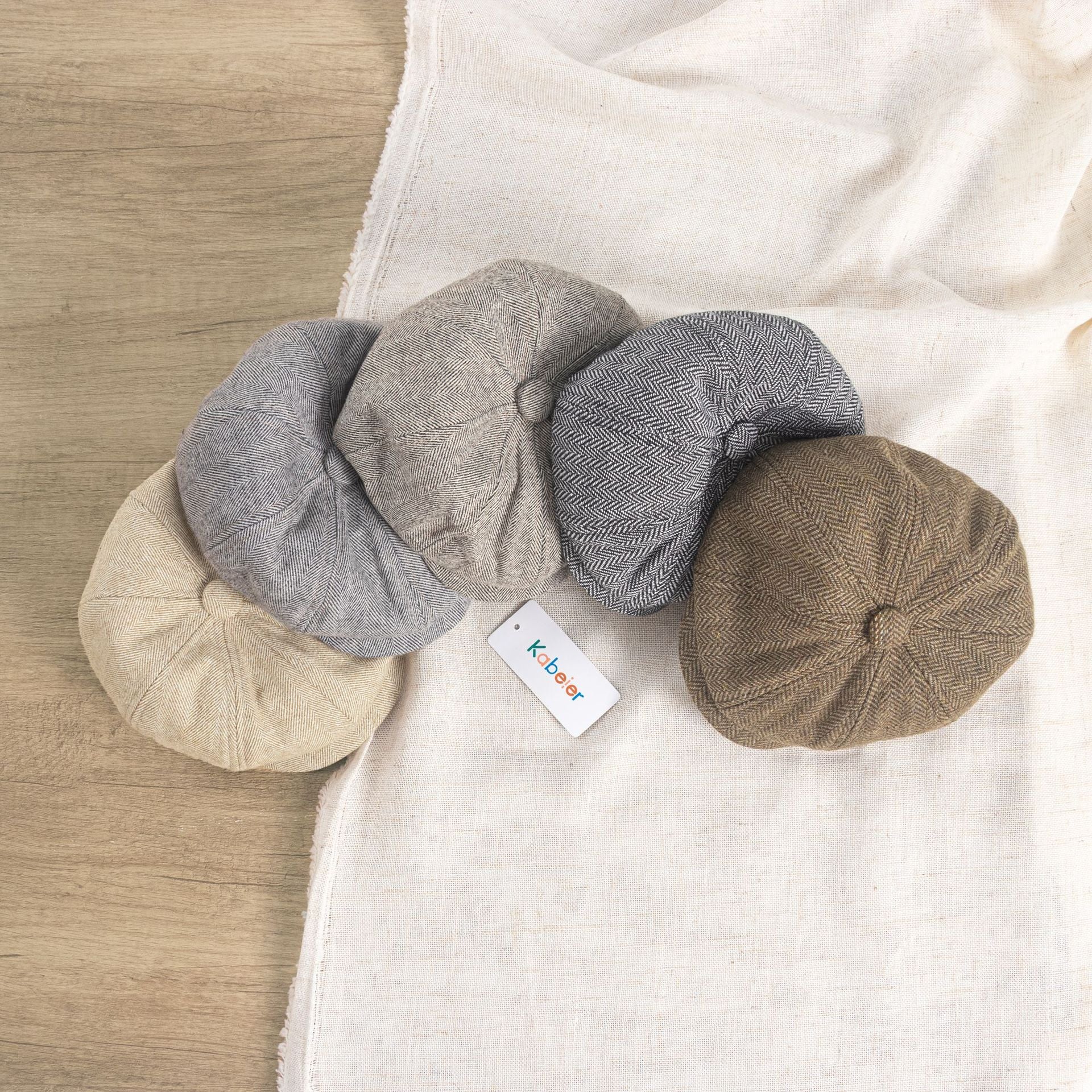 ヘリンボーン柄キャスケット（herringbone newsboy cap）PBH260901 – MARUM